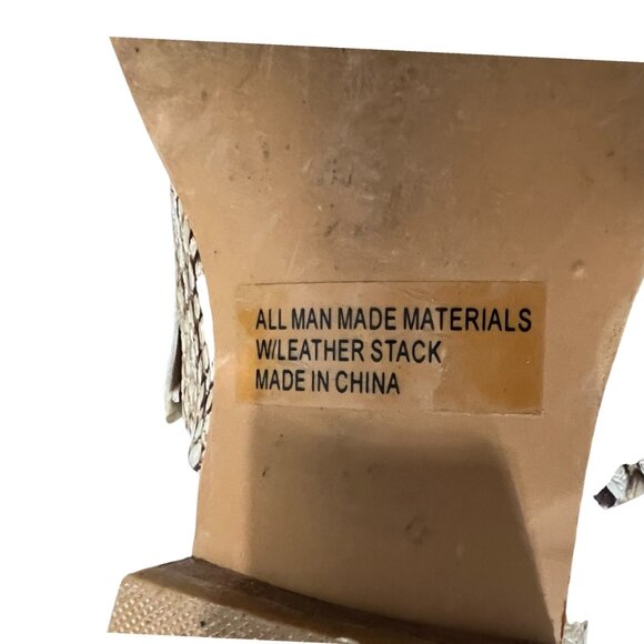 Dv Dolce Vita Leather Snake‎ Print Pointed Toe Mules Slide Sandals Size 7 - Picture 9 of 10